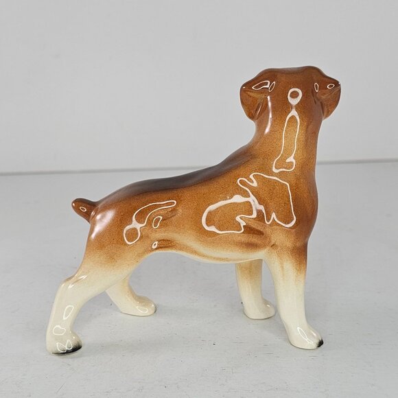 Coopercraft Boxer Dog Figurine Ceramic Made In England Vintage Collectible 4" - Picture 5 of 8